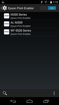 Install and turn on Epson Print Enabler