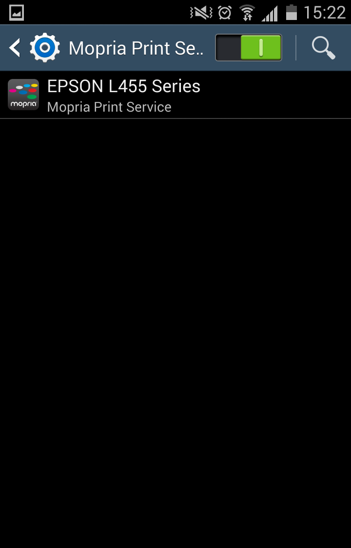 Enable Printing from Mopria Print Service